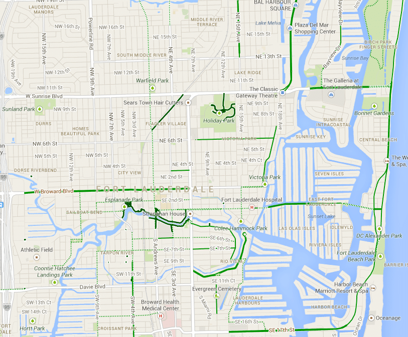 Downtown Fort Lauderdale Map